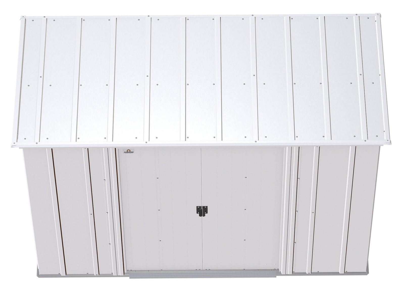 Classic Galvanized Steel Storage Shed, Flute Grey, 8-ft x 4-ft Y0S9 - product image 6