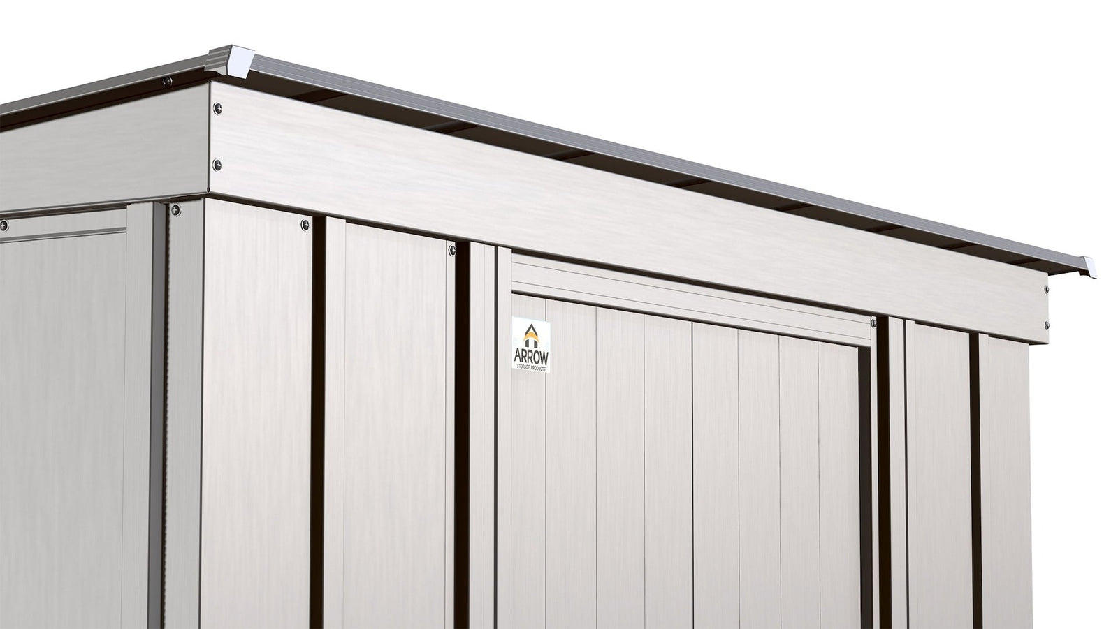 Classic Galvanized Steel Storage Shed, Flute Grey, 8-ft x 4-ft Y0S9 - product image 8