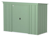 Classic Galvanized Steel Storage Shed, Sage Green, 8-ft x 4-ft U2C2 - product image 2