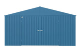 Elite 14x12-ft Blue Grey Corrosion-Resistant Steel Shed H9K0 - product image 1