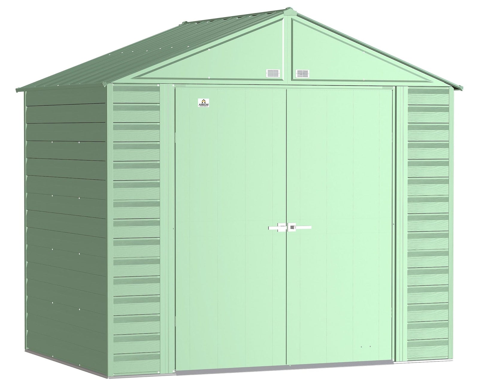 Select Galvanized Steel Storage Shed, Sage Green, 8-ft x 6-ft Q0E1 - product image 1