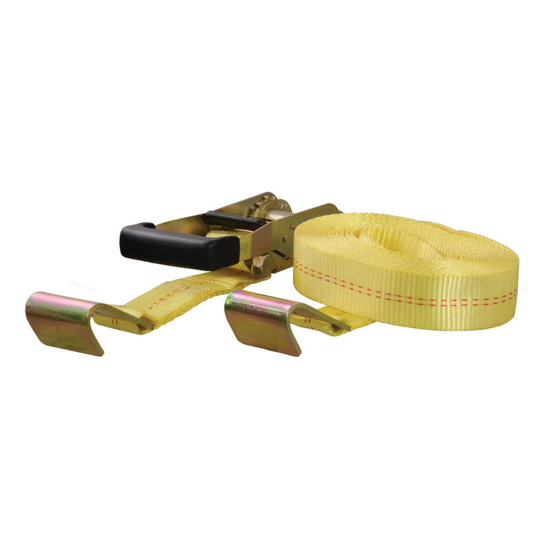 83048 27-ft Yellow Cargo Strap with Flat Hooks (3,333-lb) P4U9