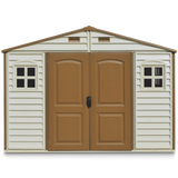 Woodside Vinyl Resin Garden Shed, Brown, 10-1/2-ft x 8-ft L4L4 - product image 1