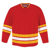 8500 Pro Team Hockey Jersey, Junior, Calgary Flames Home Colours, Various Sizes G3O2 - product image 1