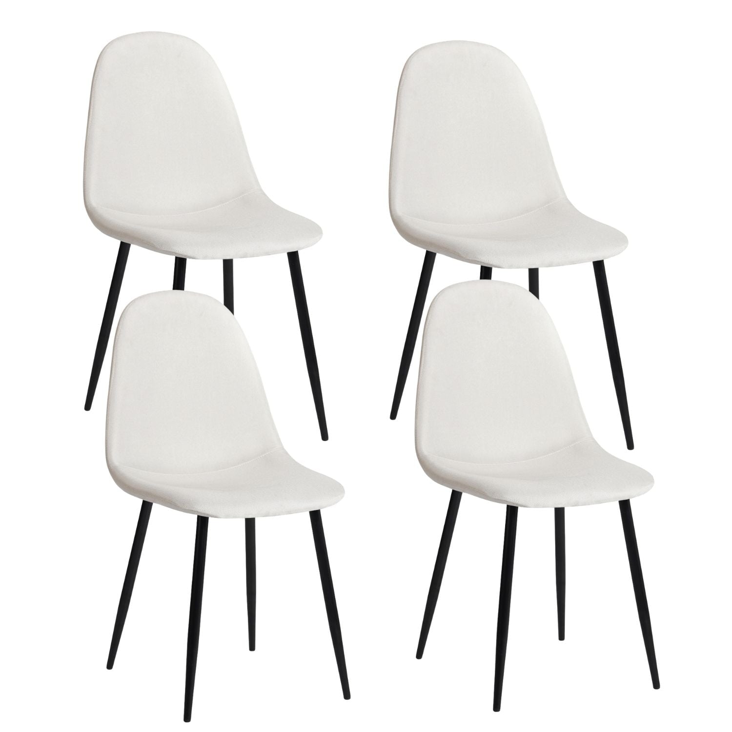Modern Dining Chairs, Beige, 4-pk G3D8 - product image 1