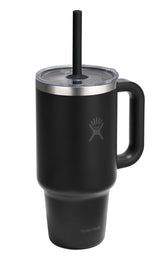 Stainless Steel Insulated Travel Tumbler Cup with Clear Straw Lid & Handle, Various Colours, 32-oz C4L8 - product image 1