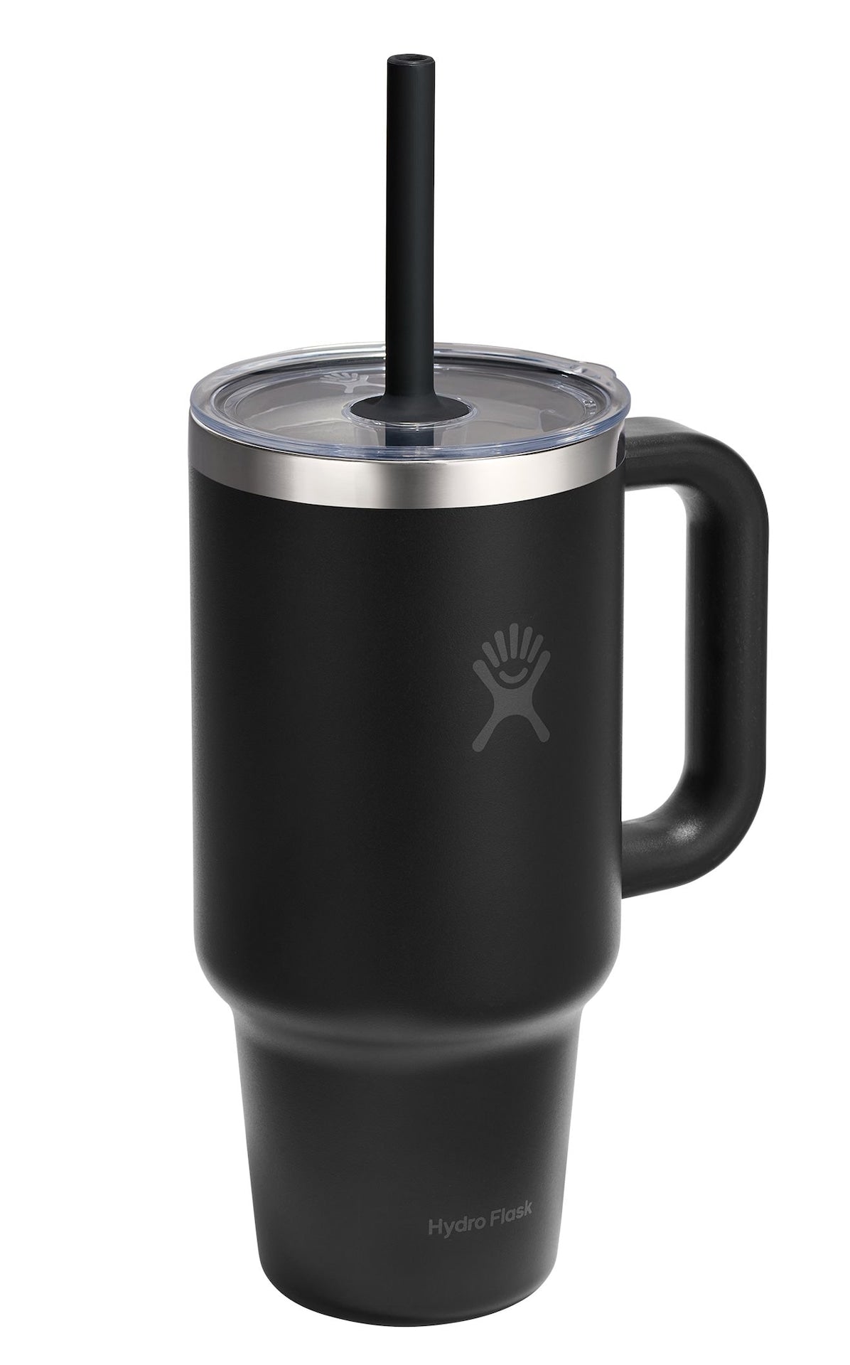 Stainless Steel Insulated Travel Tumbler Cup with Clear Straw Lid & Handle, Various Colours, 32-oz C4L8 - product image 1
