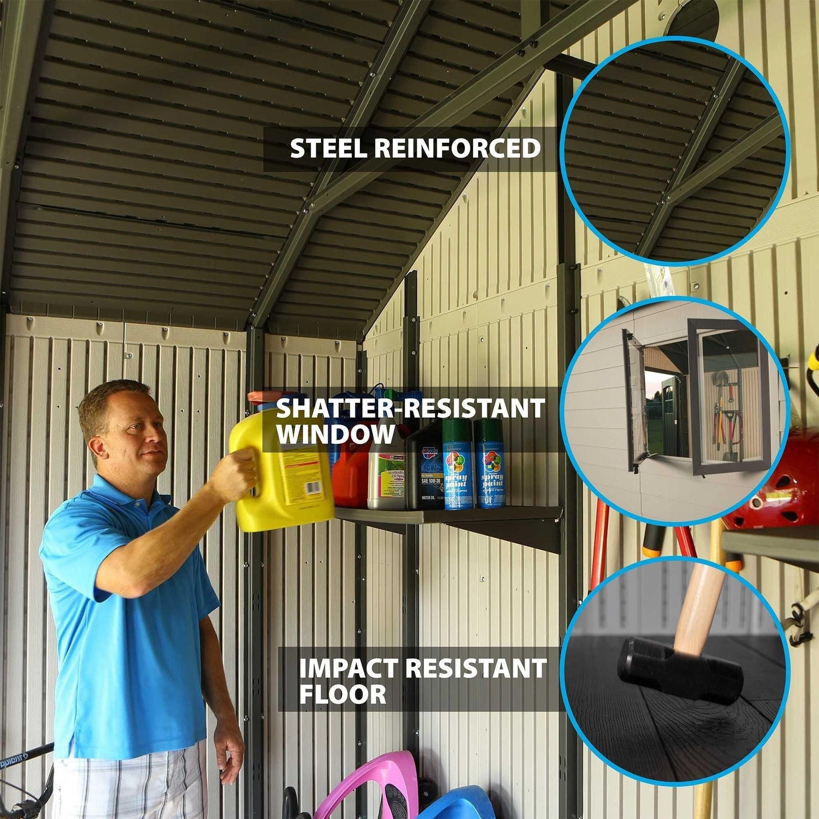 Outdoor Storage Shed, 11-ft x 18.5-ft U3C2 - product image 3