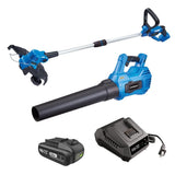 20V Cordless 12" String Trimmer and 370CFM Blower Combo Kit with PWR POD 2 Ah Battery and Charger B5P9 - product image 4