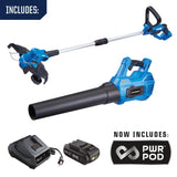 20V Cordless 12" String Trimmer and 370CFM Blower Combo Kit with PWR POD 2 Ah Battery and Charger B5P9 - product image 5