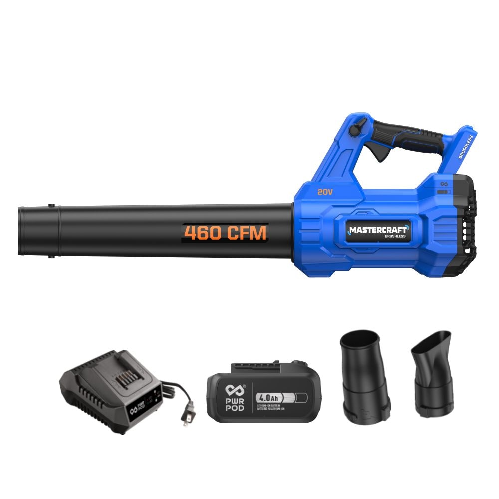 20V Cordless 460 CFM Brushless Leaf Blower Kit with PWRPOD 4 Ah Battery and Charger B0K2 - product image 4