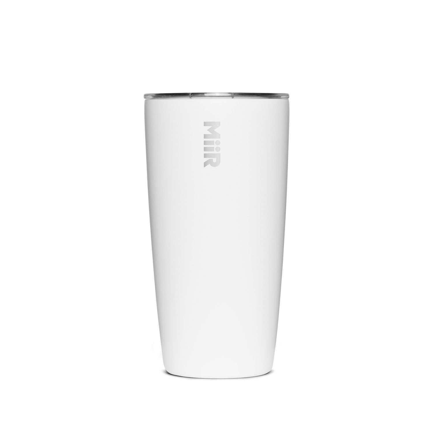 Stainless Steel Insulated Travel Tumbler with Press-Fit Slide Lid, White, 16-oz F0V0 - product image 1