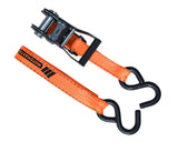 3,000-lb Heavy Duty Ratchet Tie Down Strap, Non-Padded, 1-in x 14-ft O3A7 - product image 2