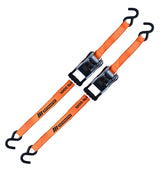 3,000-lb Heavy-Duty Ratchet Tie Down Straps, with Power Grip Padded Handles, 1.25-in x 10-ft, 2-pk Y5D9 - product image 1