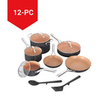 Extended Life Essential Ceramic Cookware Set, 12-pc, Dark Grey N3B1 - product image 4