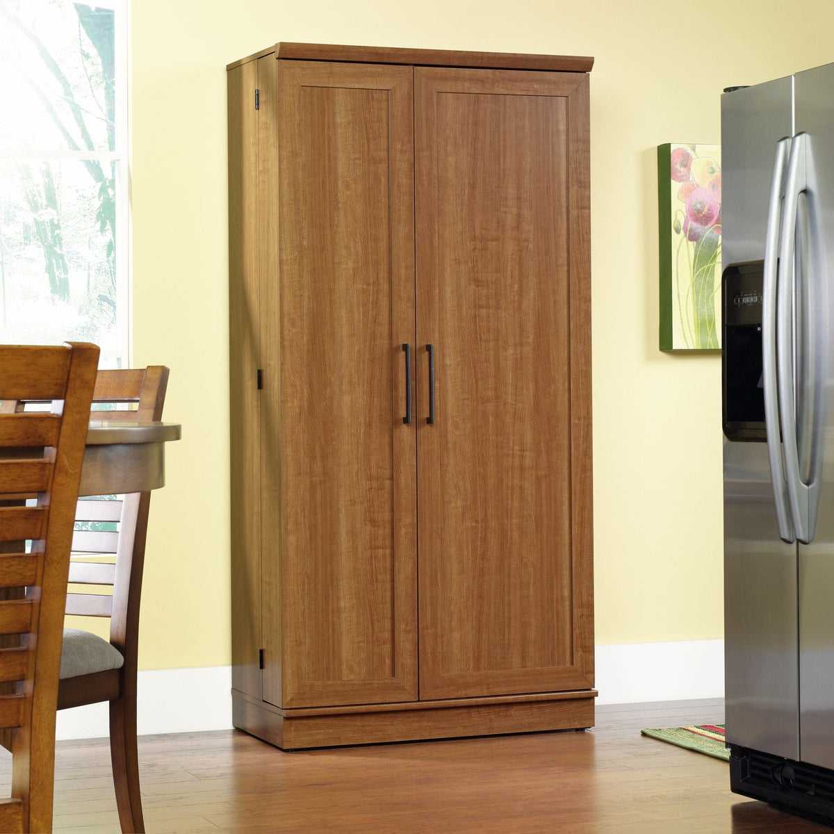 Homeplus 2-Door Storage Cabinet/Pantry with Adjustable Shelves, Sienna Oak Finish B2W6 - product image 3
