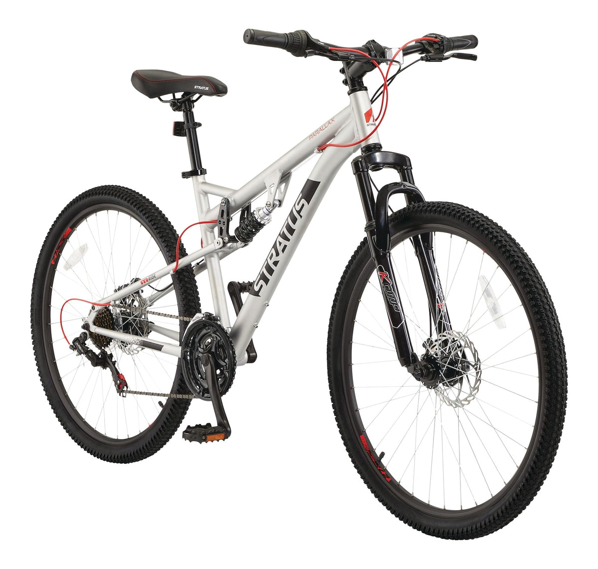 Parallax Dual-Suspension Mountain Bike, 27.5-in Wheel, Silver R9Y0 - product image 1