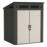 Modernist Outdoor Storage Shed, Grey, 6-ft x 5-ft Y4U3 - product image 1