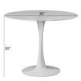 Me Home Leo Faux Marble Dining Table Tulip Base A4K9 - product image 5