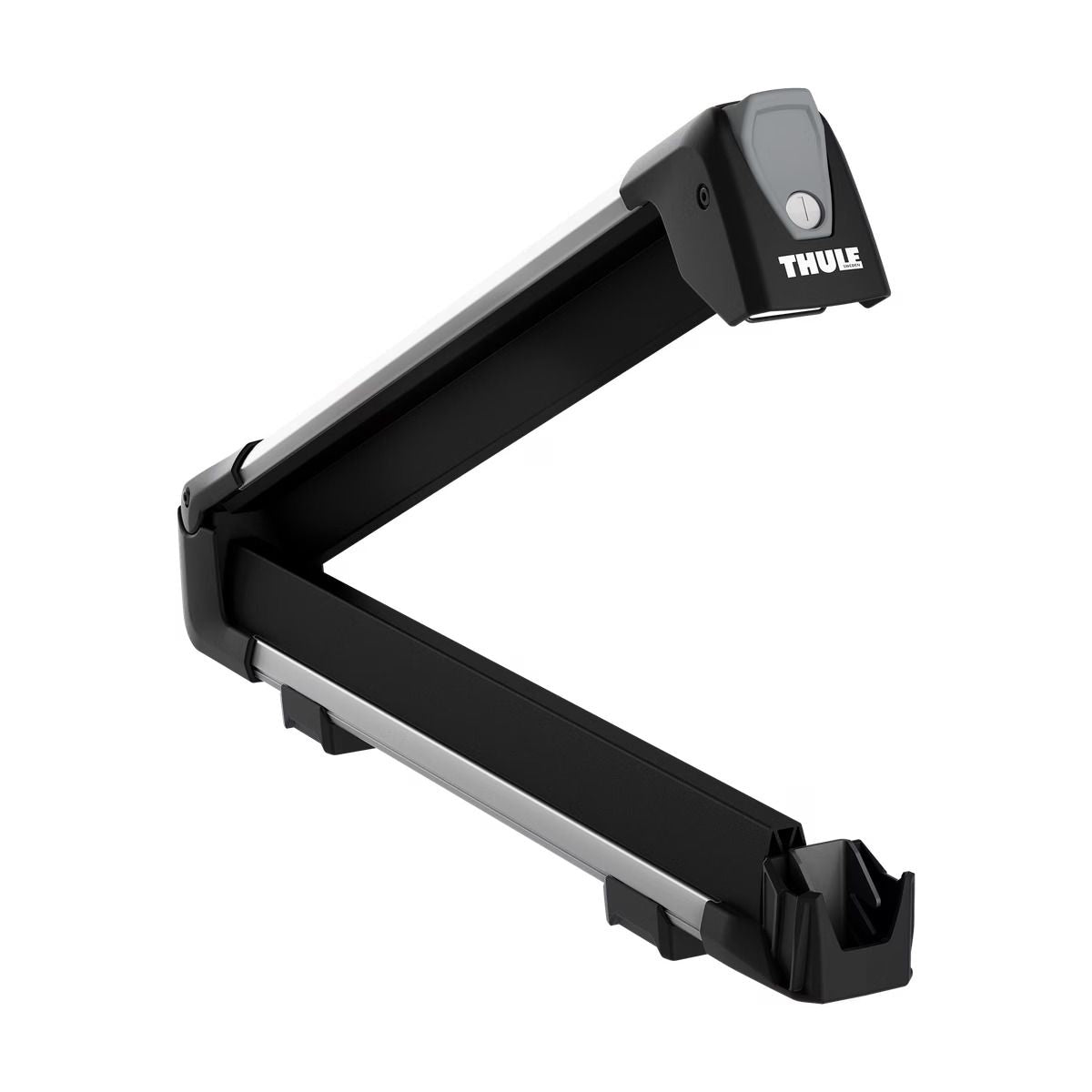 SnowPack Stainless Steel Roof Top Mount Ski/Snowboard Rack, Medium, Black, 2-pc T4R9 - product image 8